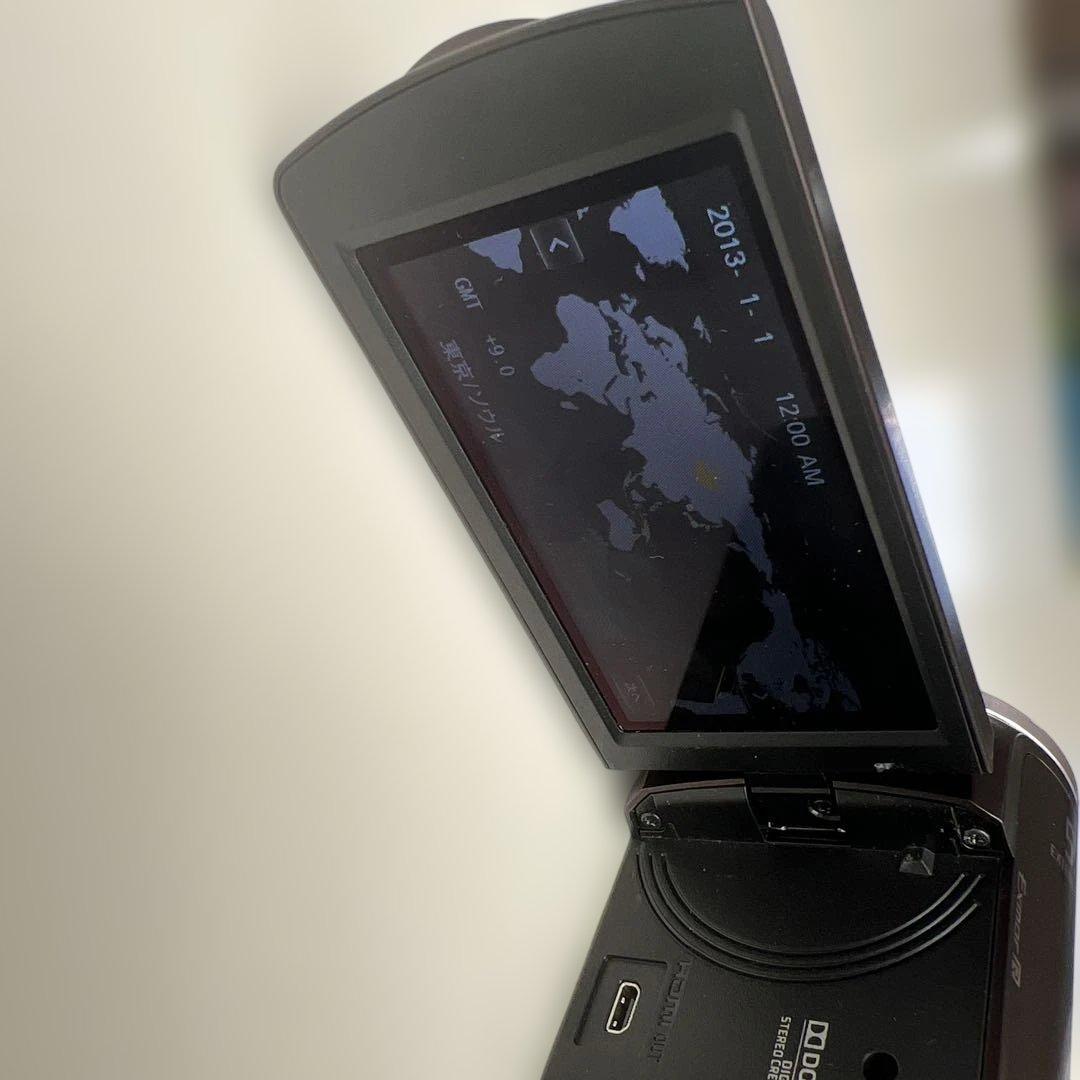 【美品】SONY HDR-CX390 ハンディカム ボルドーブラウン