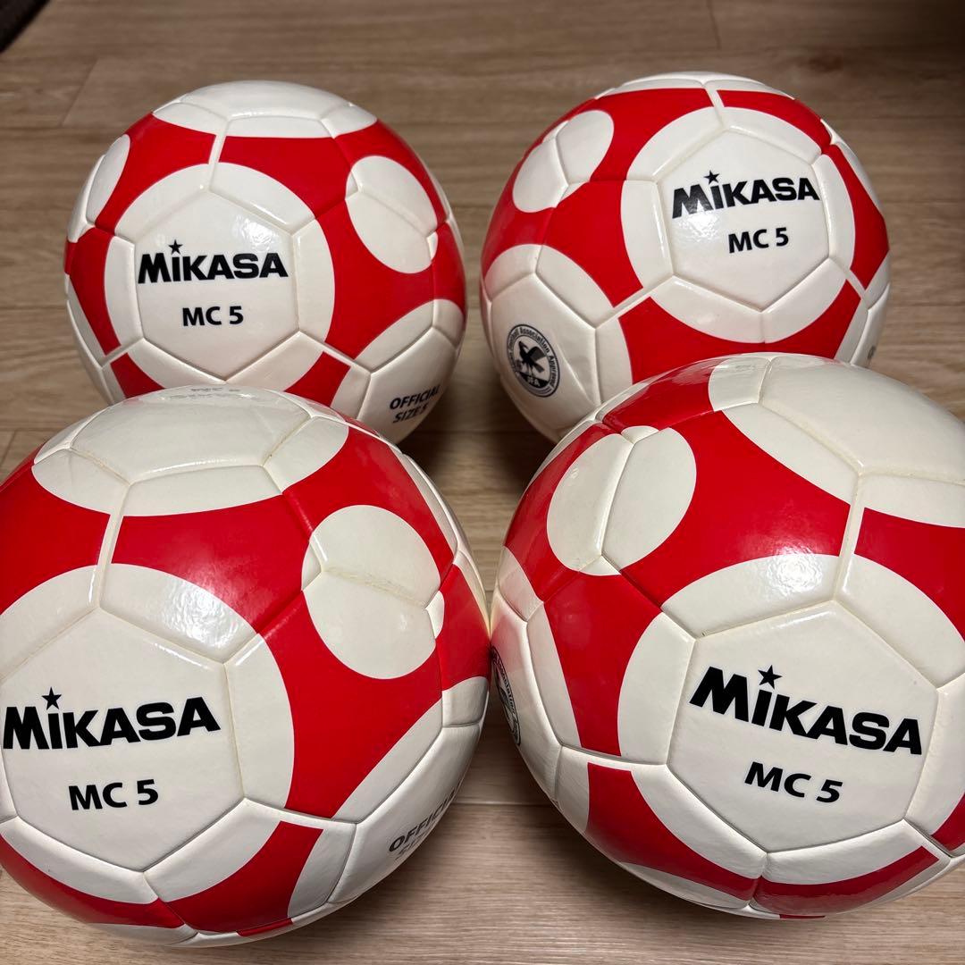 ミカサ　サッカーボール5号球　4球
