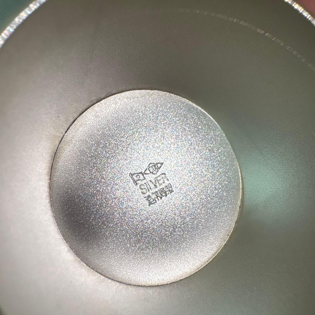 銀品位1000 三つ重ね銀杯　造幣局製　木箱付き