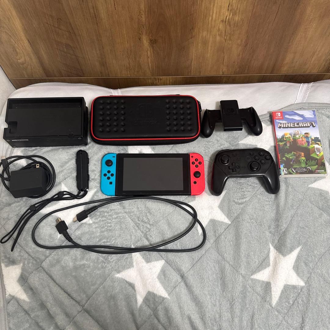 Nintendo Switch 赤/青 本体 128GB microSDカード