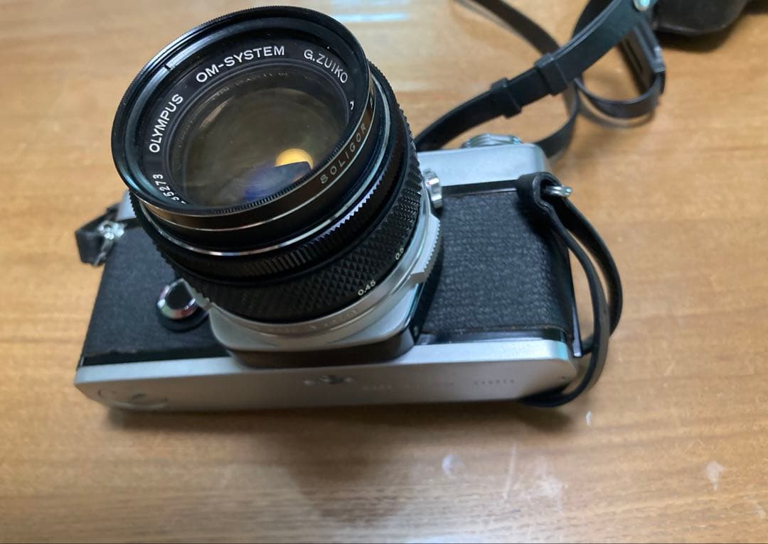 一眼レフフィルムカメラオリンパスOM-1&フラッシュ& 脚立
