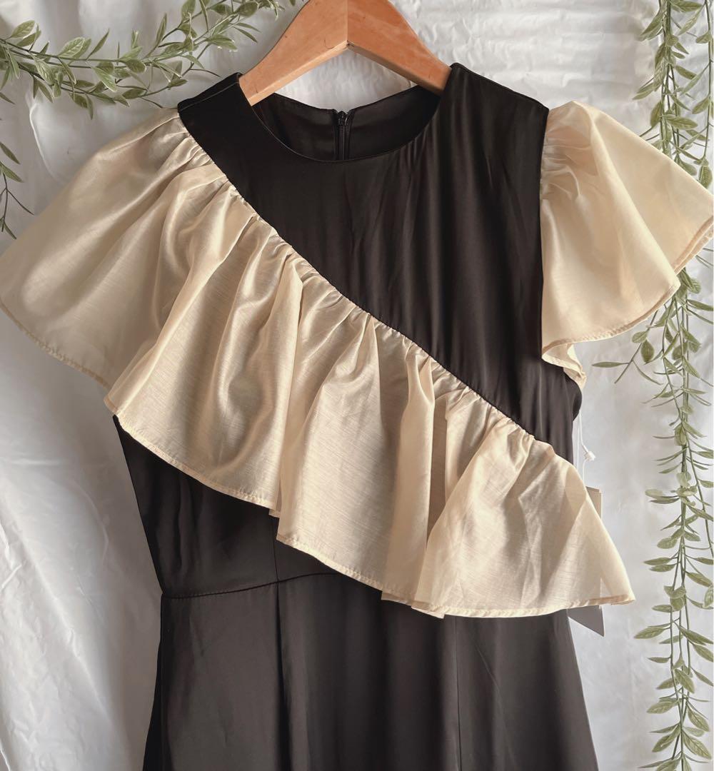 kana カナ 【未使用】　フリルシフォン マーメイド ワンピース ドレス　M