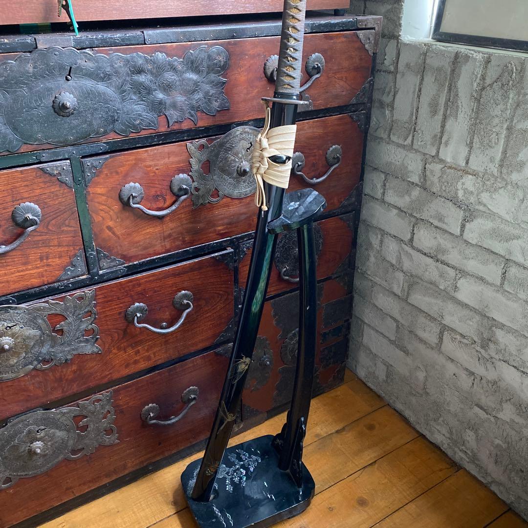 刀剣　模造刀　漆塗り　蝉　蟲　サムライ　SAMURAI 武士