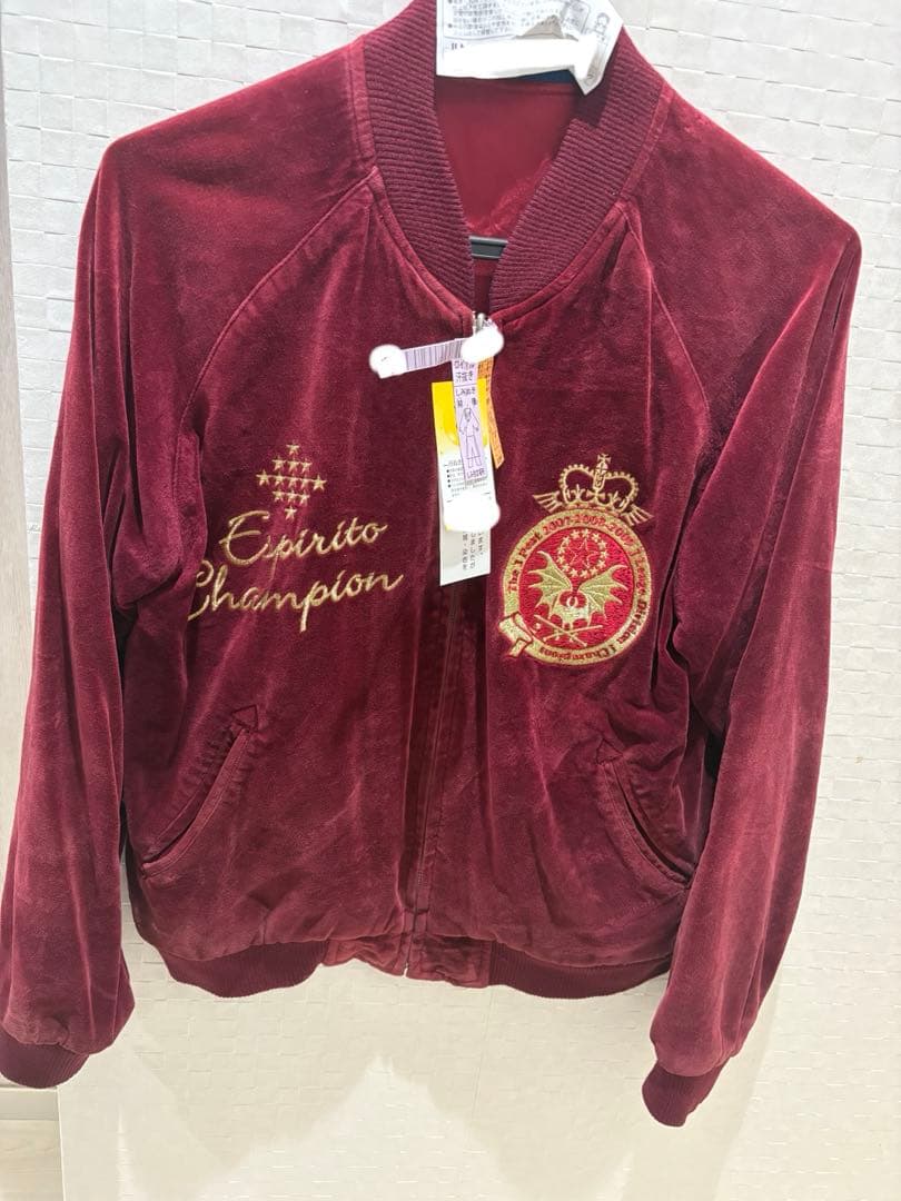 超希少 鹿島アントラーズ インファイト ベロア スカジャン ブルゾン