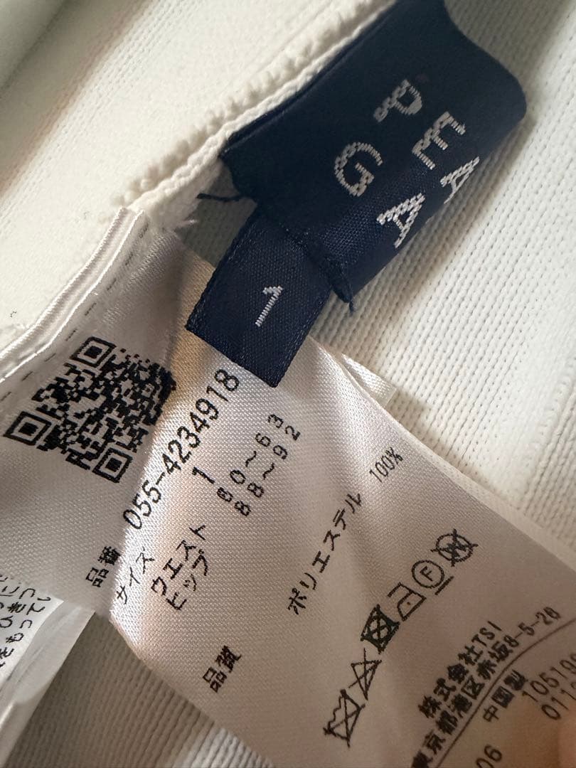 ★本日限定値下げ★ PEARLY GATES プリーツスカート グレー/ホワイト