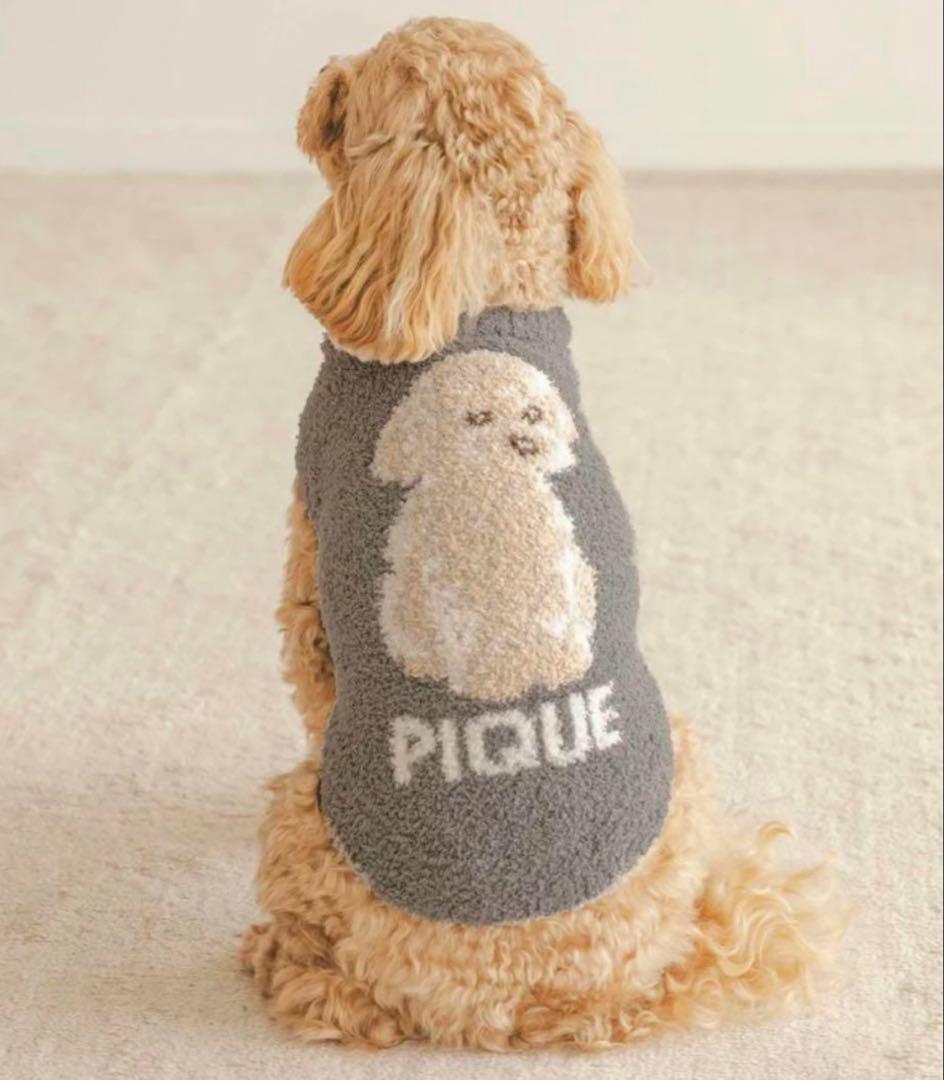 ジェラートピケ トイプードルジャガードプルオーバー グレー Sサイズ 【新品】