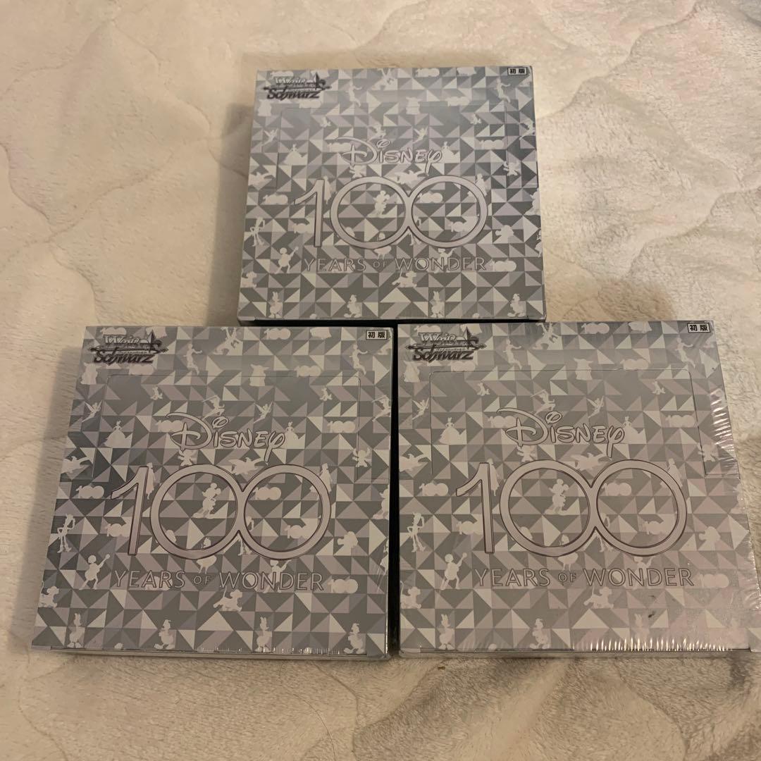 ヴァイスシュヴァルツ ディズニー100 未開封シュリンク付き 3BOX 初版