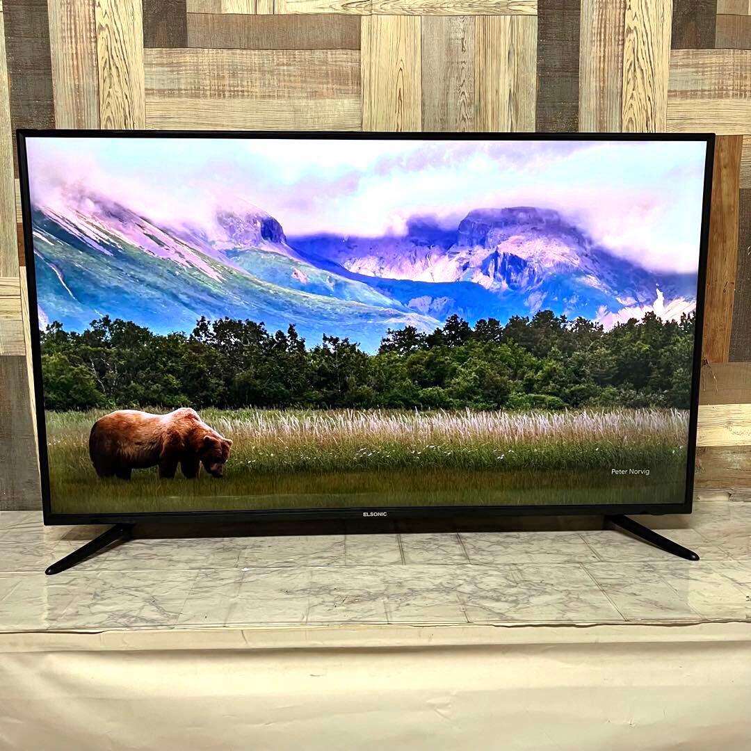即日受渡❣️全国送料込ELSONIC49型4K液晶テレビWチューナー外付け録画可能