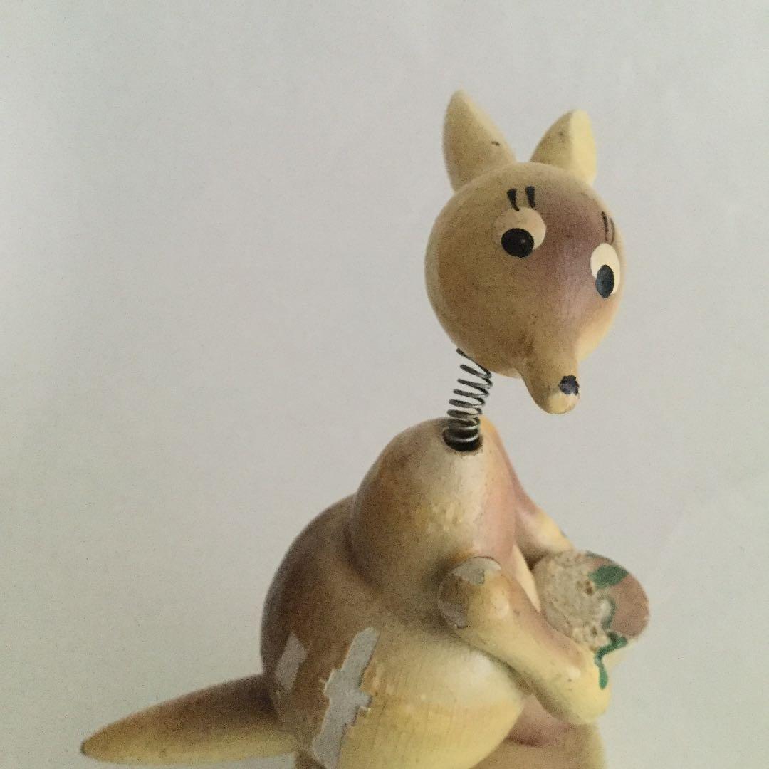 木製カンガルー メジャー 巻尺 裁縫道具