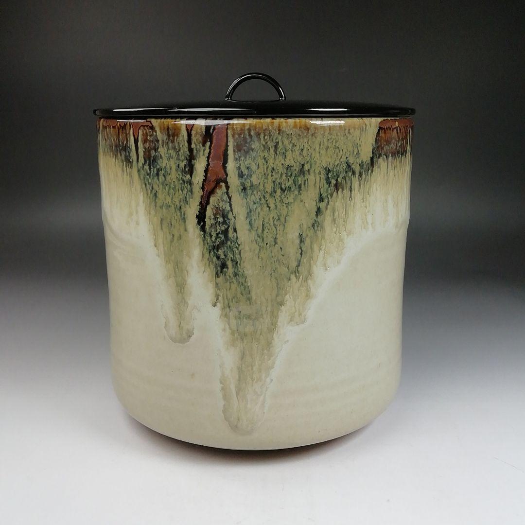 Ｗ７１　水指　『朝鮮唐津　水指』『宇田佐平 造』　共箱　茶道具