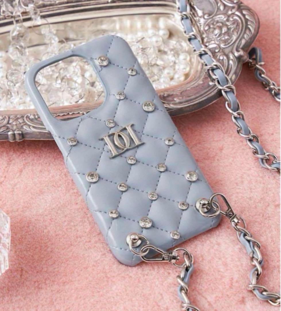 darich ダーリッチ キルティングビジュースマホケース iPhone14