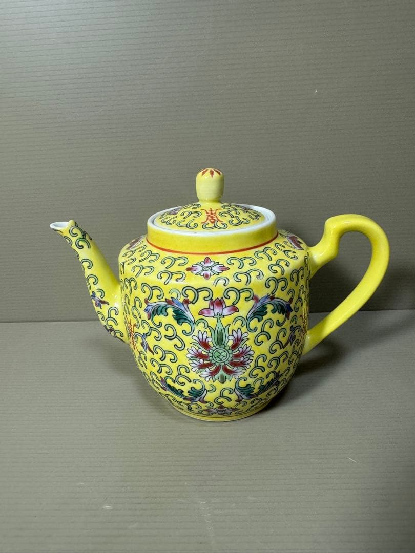 2204 中國景徳鎮製　萬壽無疆　ティーポット