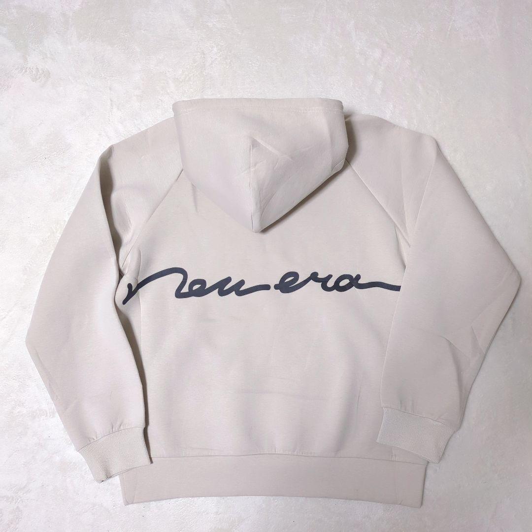未使用 NEWERA ダンボール テック プルオーバー フーディー ベージュ L