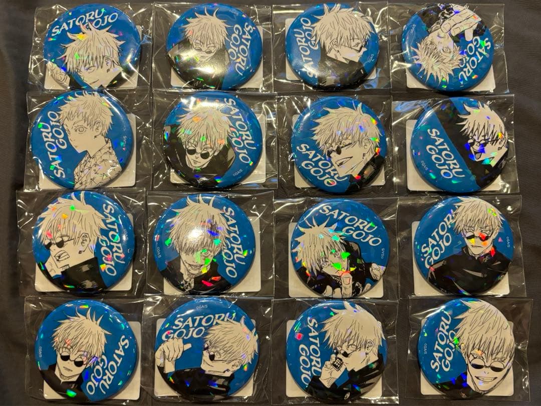 呪術廻戦 五条悟 缶バッジ ホログラム オールスター 懐玉・玉折