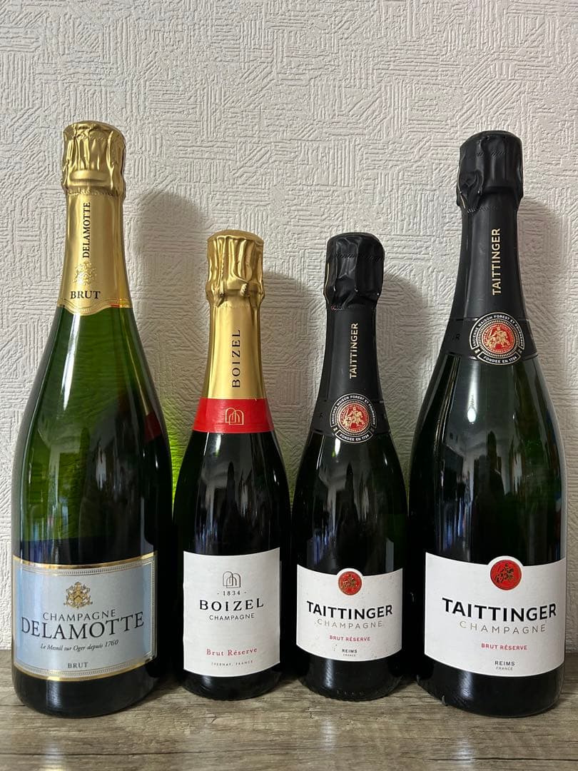 人気シャンパン超お得4本Delamotte Boizel Taittinger