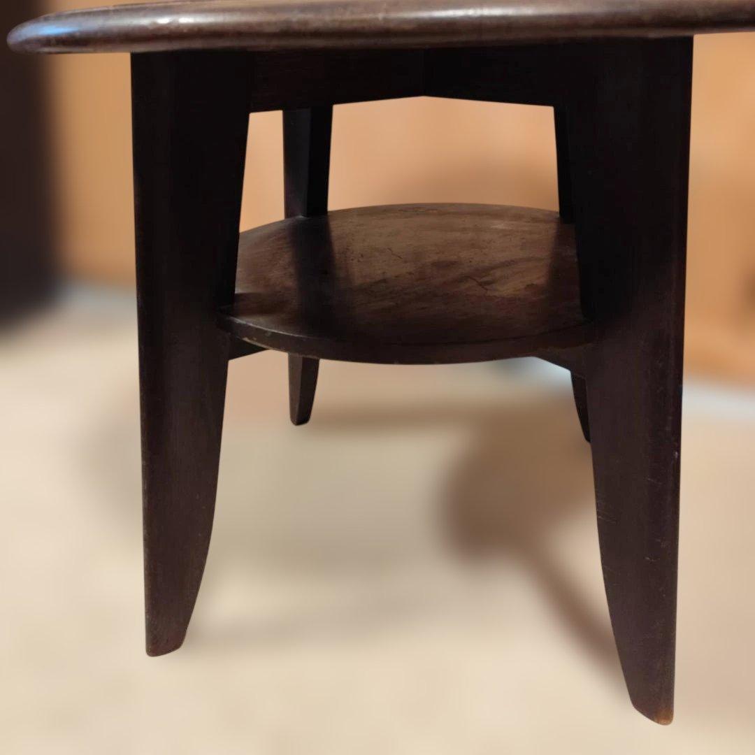 昭和レトロ 無垢材 丸 テーブル アンティーク ノスタルジック ヴィンテージ