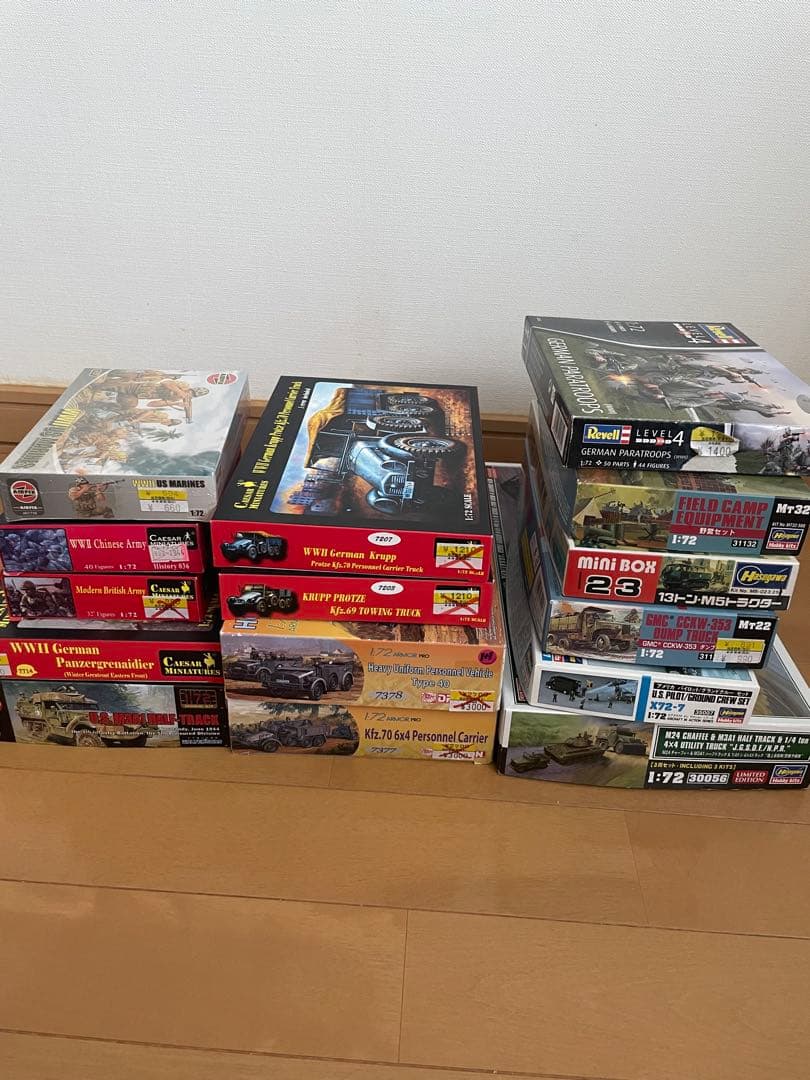 プラモデル1/72スケール ミリタリーモデルキットセット　15箱