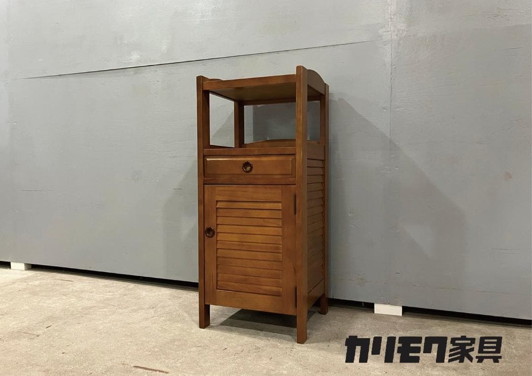 『karimoku』カリモク 電話台 TEL台 FAX台 花台 飾り台 収納家具