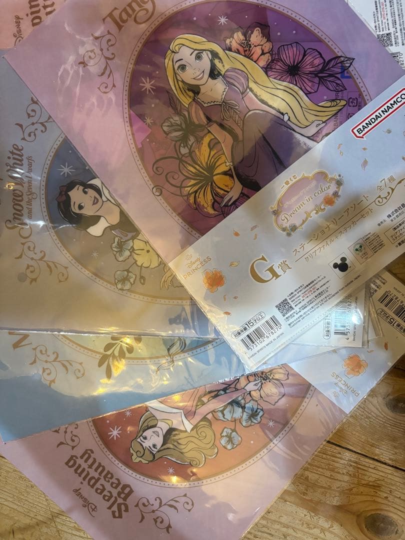 ディズニープリンセス フィギュアセット A賞 ラストワン賞 クリアファイル