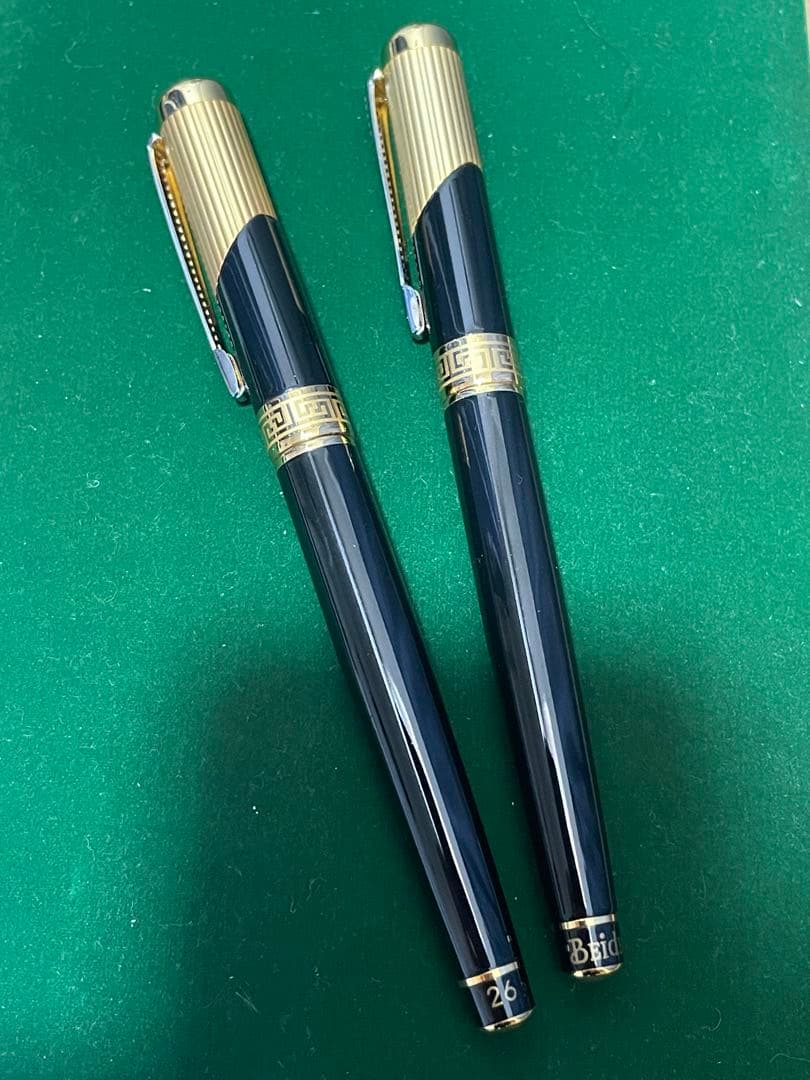 BEIDE金メッキ万年筆＆ボールペンセット – ビジネスシーンにふさわしい高級感