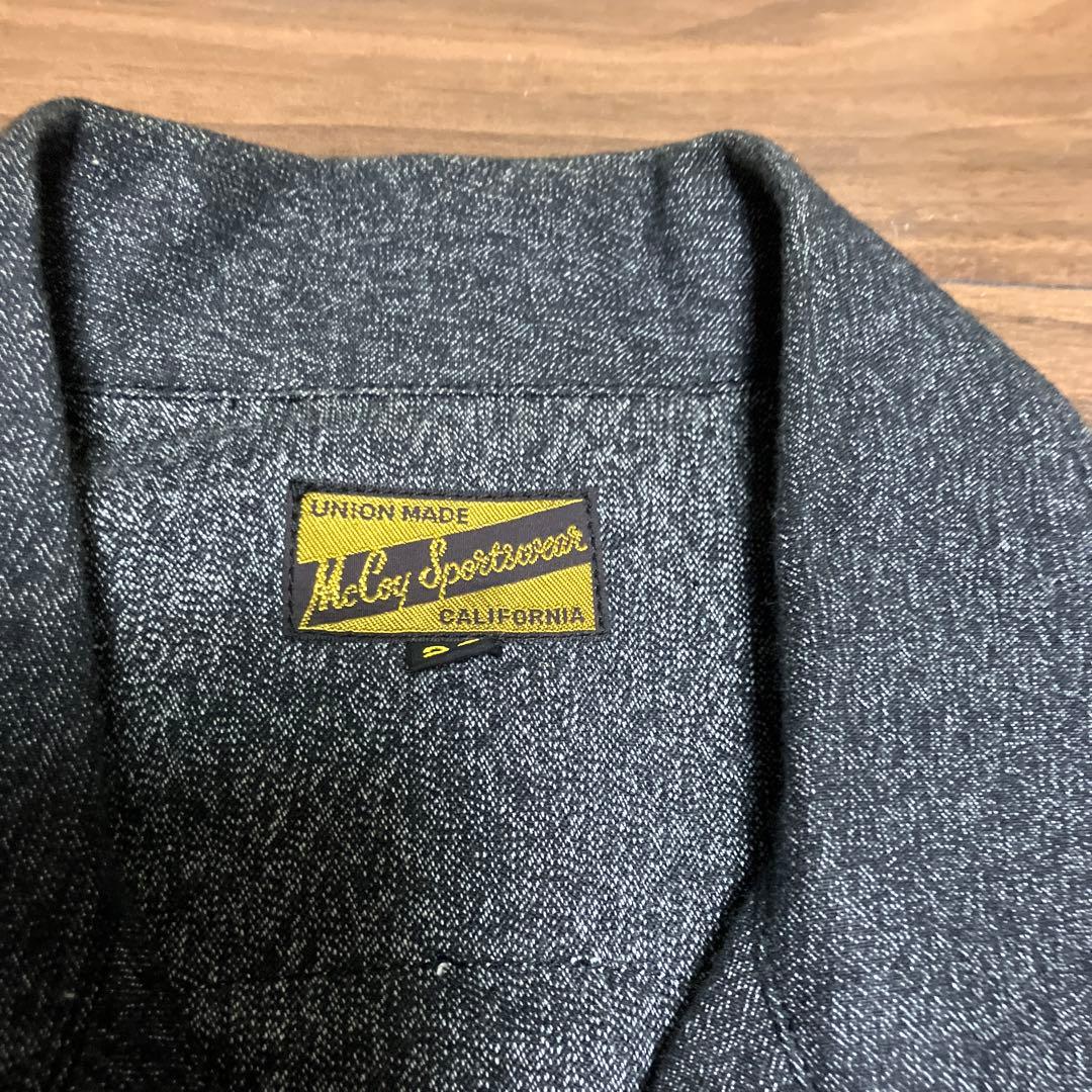 リアルマッコイズ　マッコイスポーツウエア　ワッペンジャケット　ブラック　38