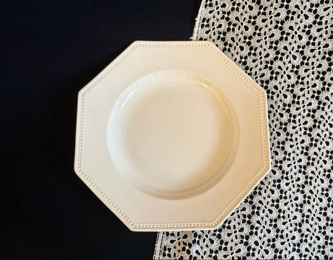 希少 美品 サルグミンヌ オクトゴナル 深皿 フランス アンティーク