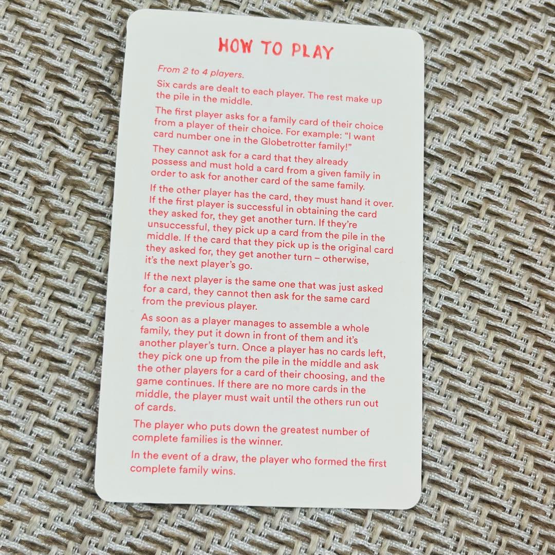 エルメス 紙製カードゲーム　5人の家族　ホリデー　ギフト　2022 希少品