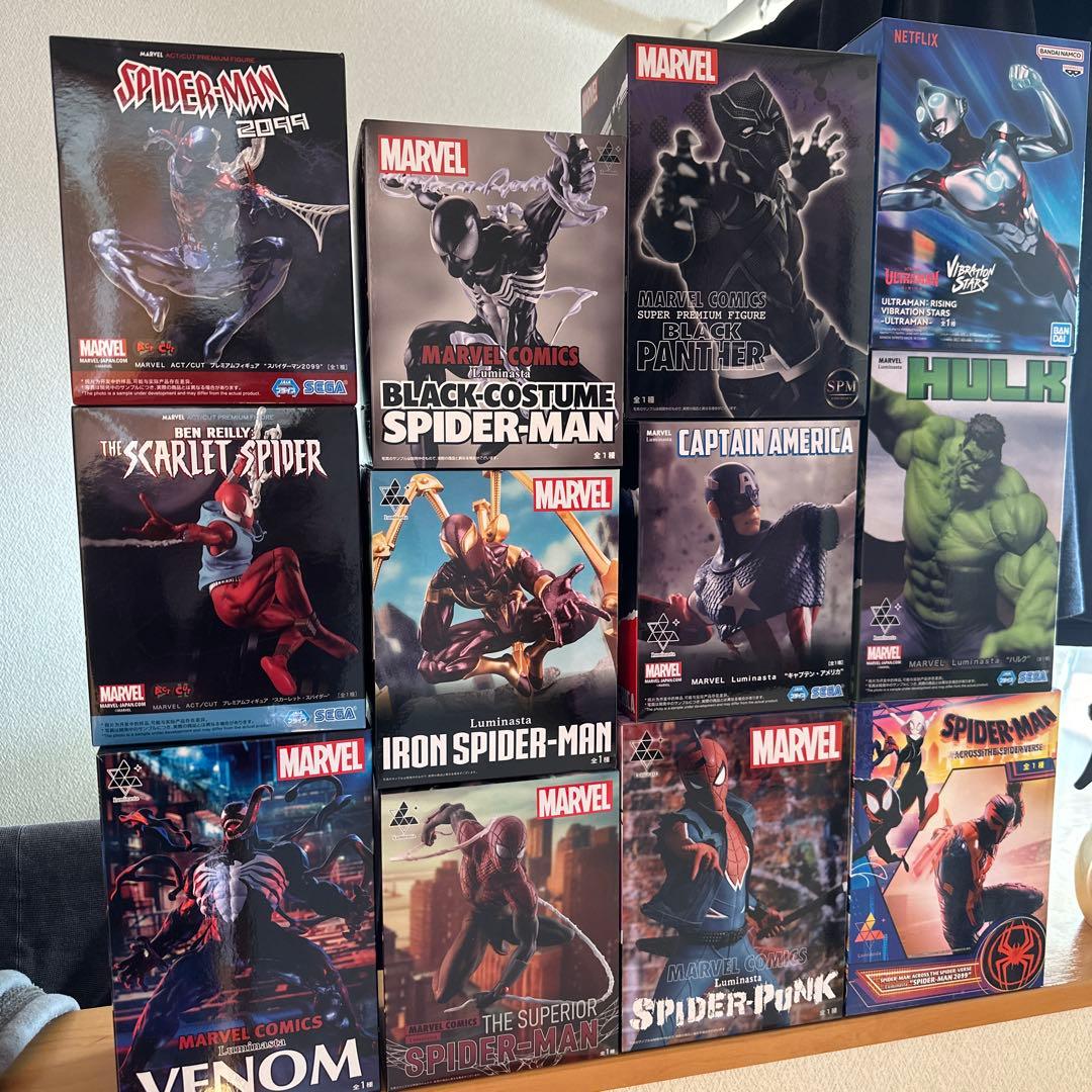 マーベル　スパイダーマン　フィギュア　12個まとめ売り