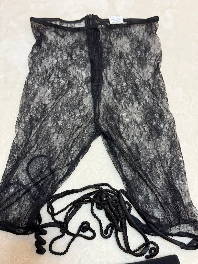 即購可　Nordess レースタイツ　5分丈　ブラック　廃盤　完売品　激レア新品
