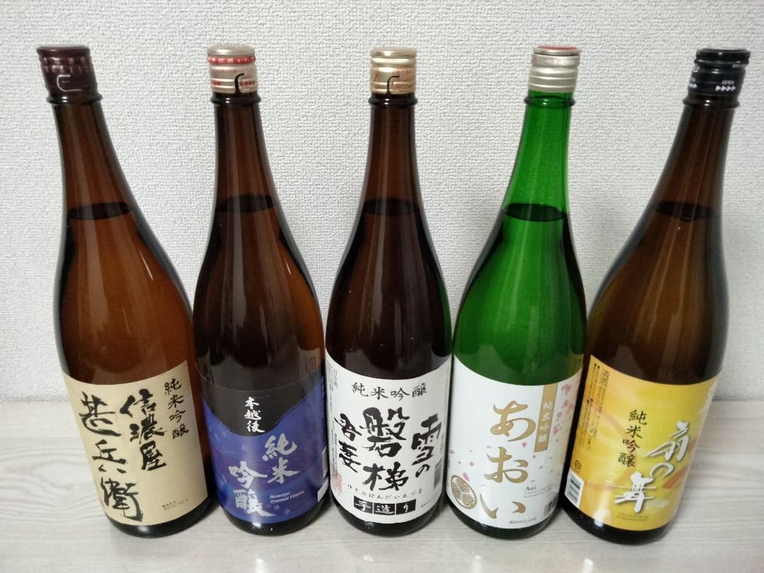 日本酒　純米吟醸（1升）5本セット