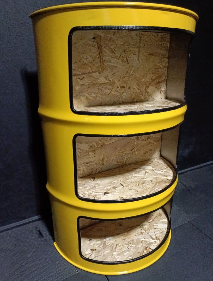 200㍑ドラム缶BOX【イエロー】