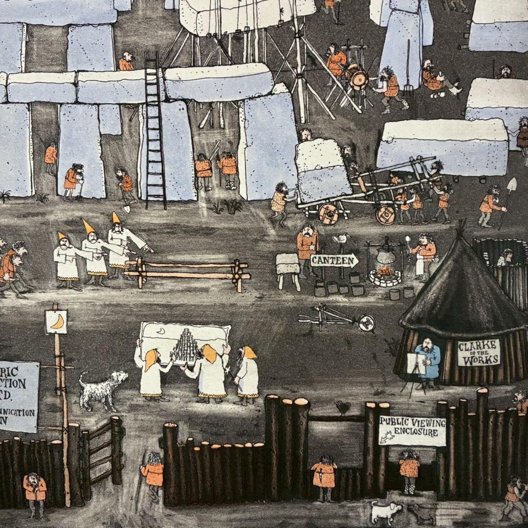 グラハム・クラーク「Dunroamin」エッチング他+手彩色 直筆サイン入