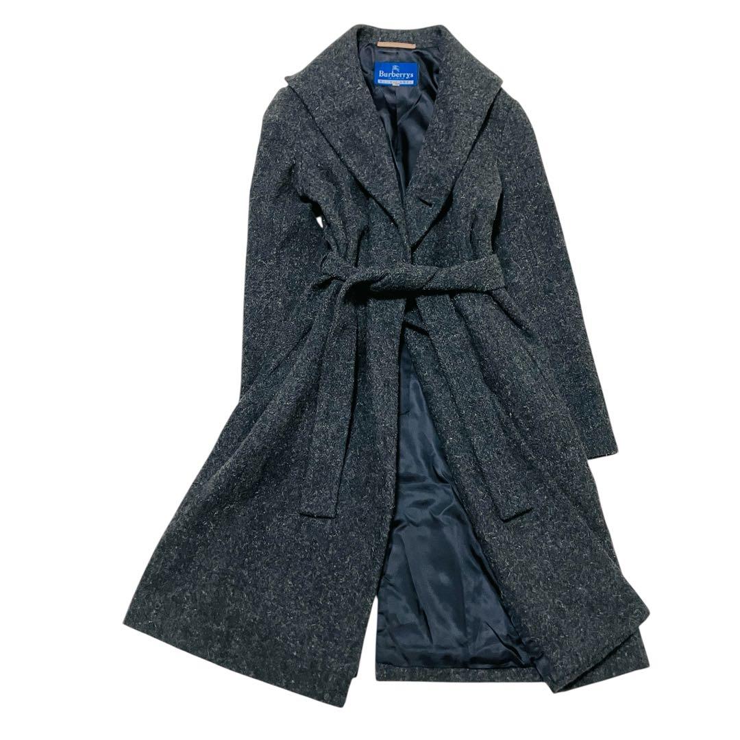 美品✨バーバリーズ ブルーレーベル　ベルテッドコート　ロング　ベルト