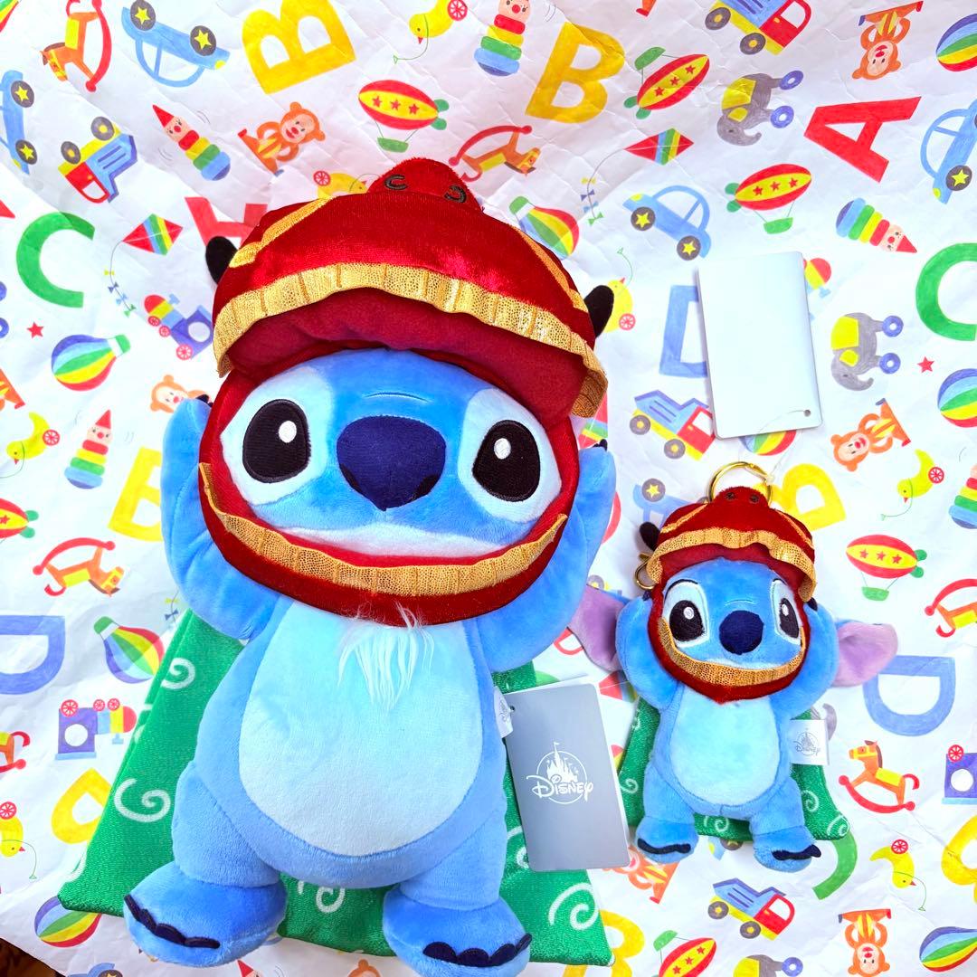 スティッチ ぬいぐるみ&キーチェーン 獅子舞 NEW YEAR STITCH