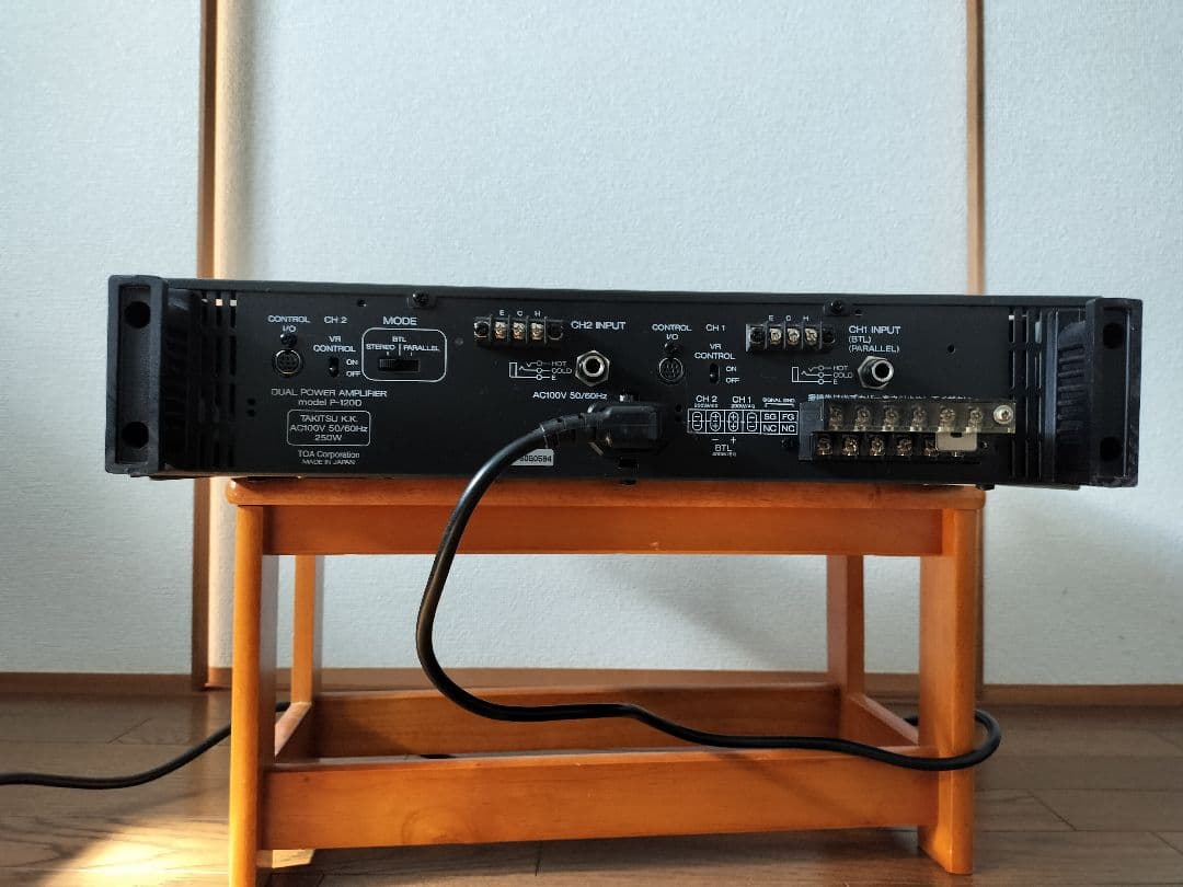 TOA パワーアンプ P-120D 120W×2