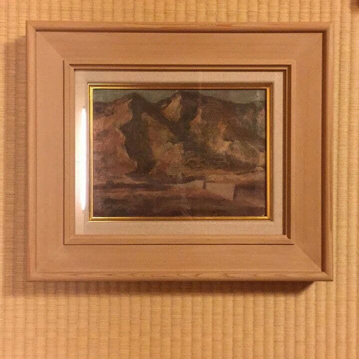 【真作】「希少」絵画 油彩 伊谷賢蔵(風景) 伊谷レッド