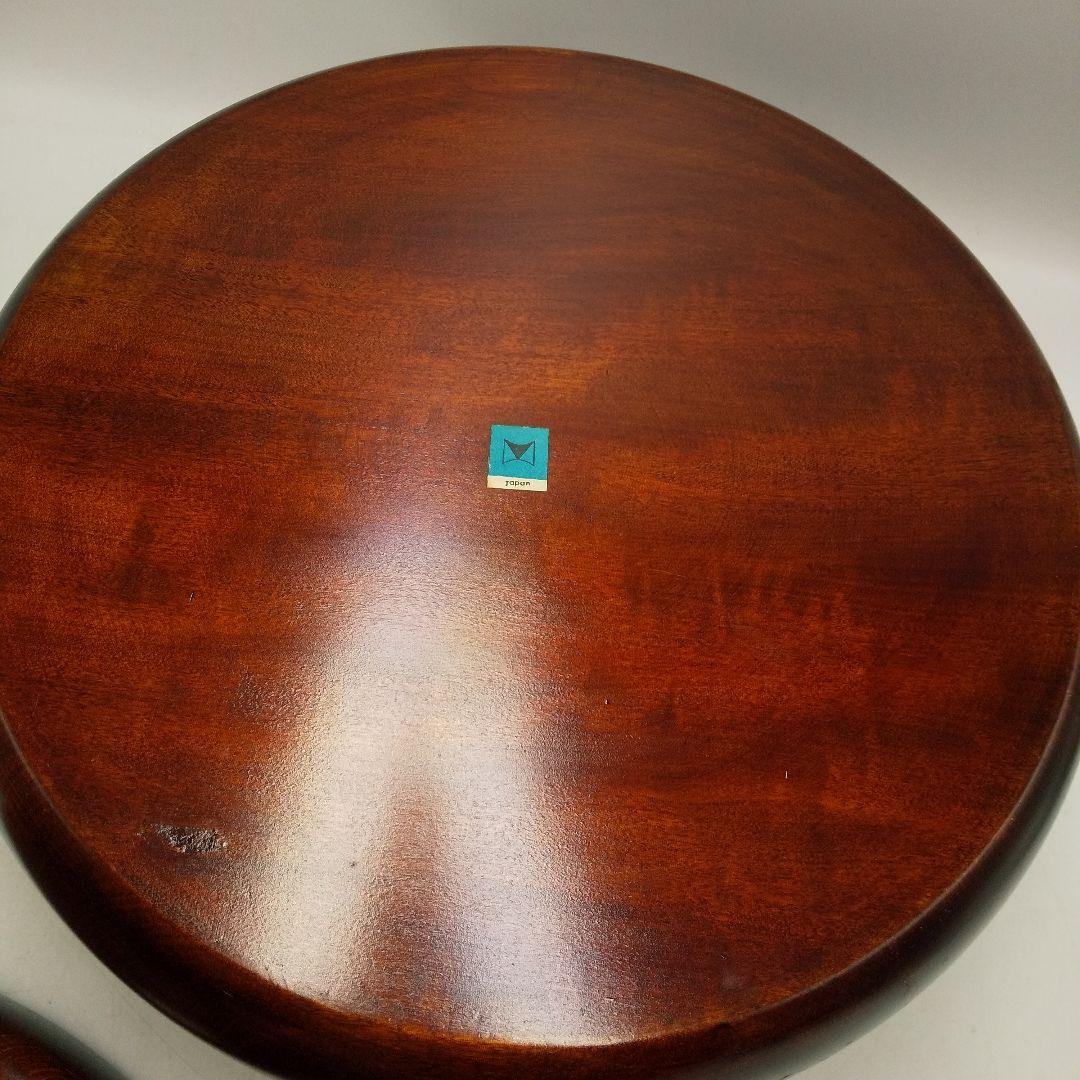 讃岐彫抜　茶びつ　茶櫃　木製　レトロ　茶道具　アンティーク　ビンテージ