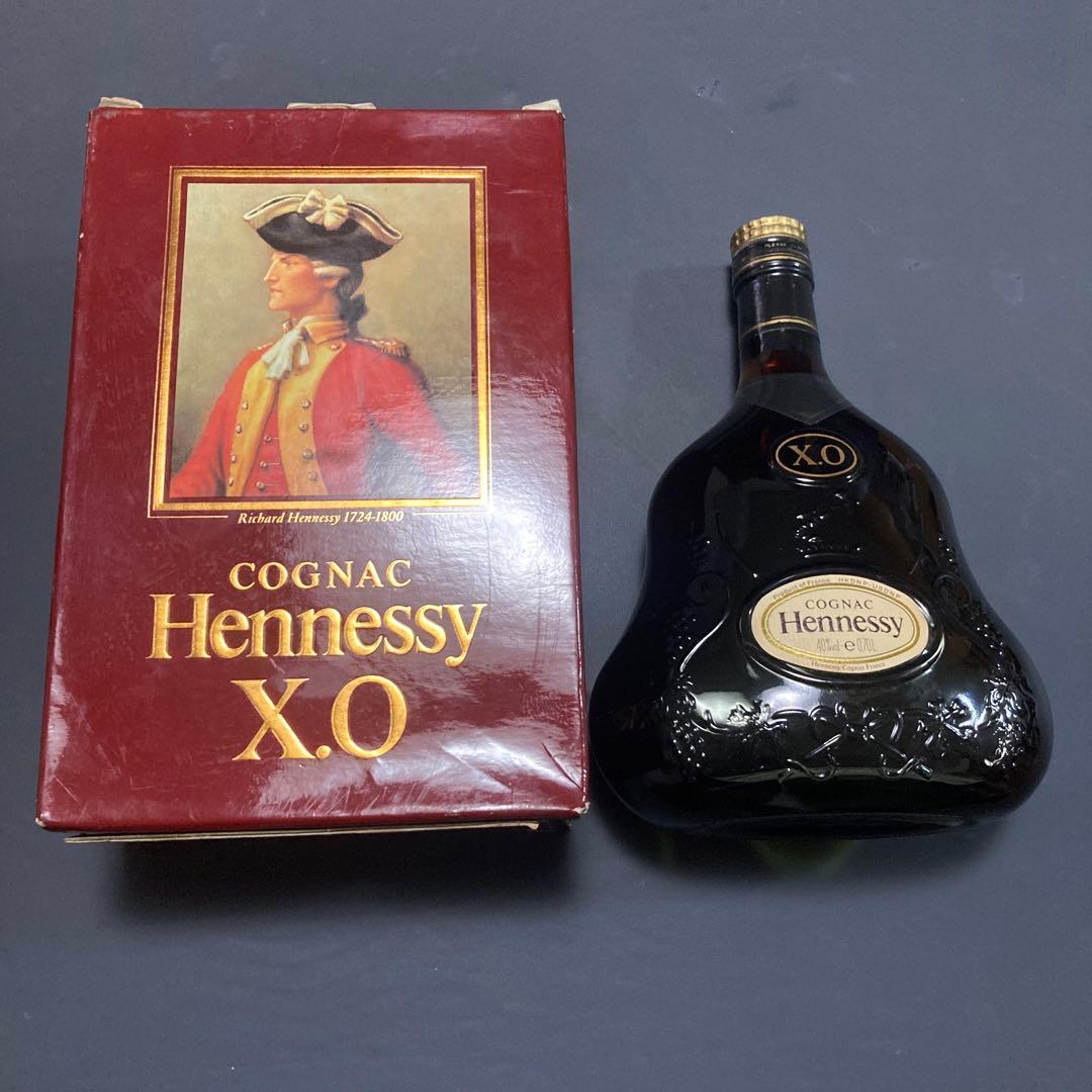 Hennessy XO コニャック 金キャップ　グリーンボトル