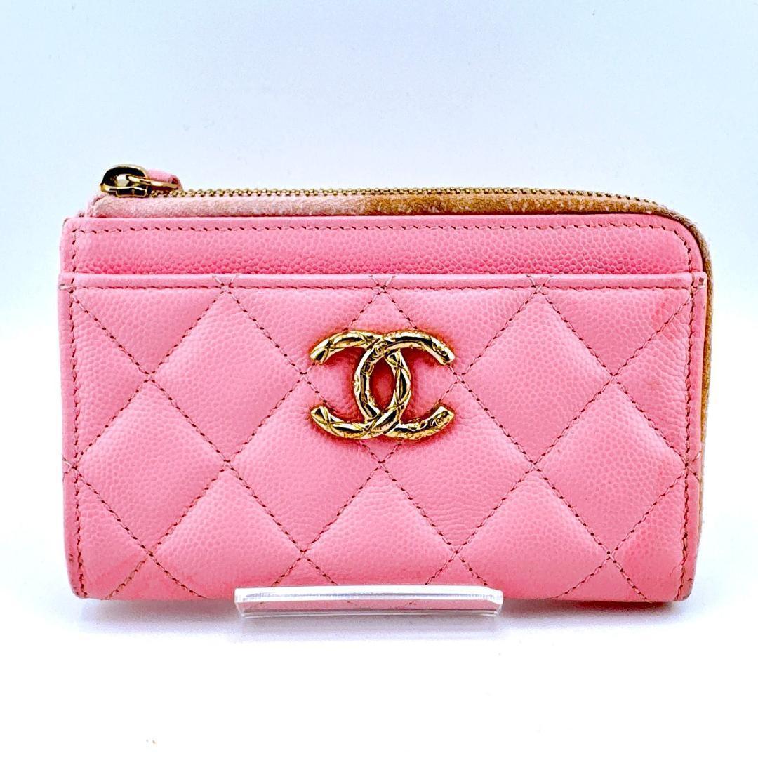 シャネル キャビアスキン マトラッセ ケース★