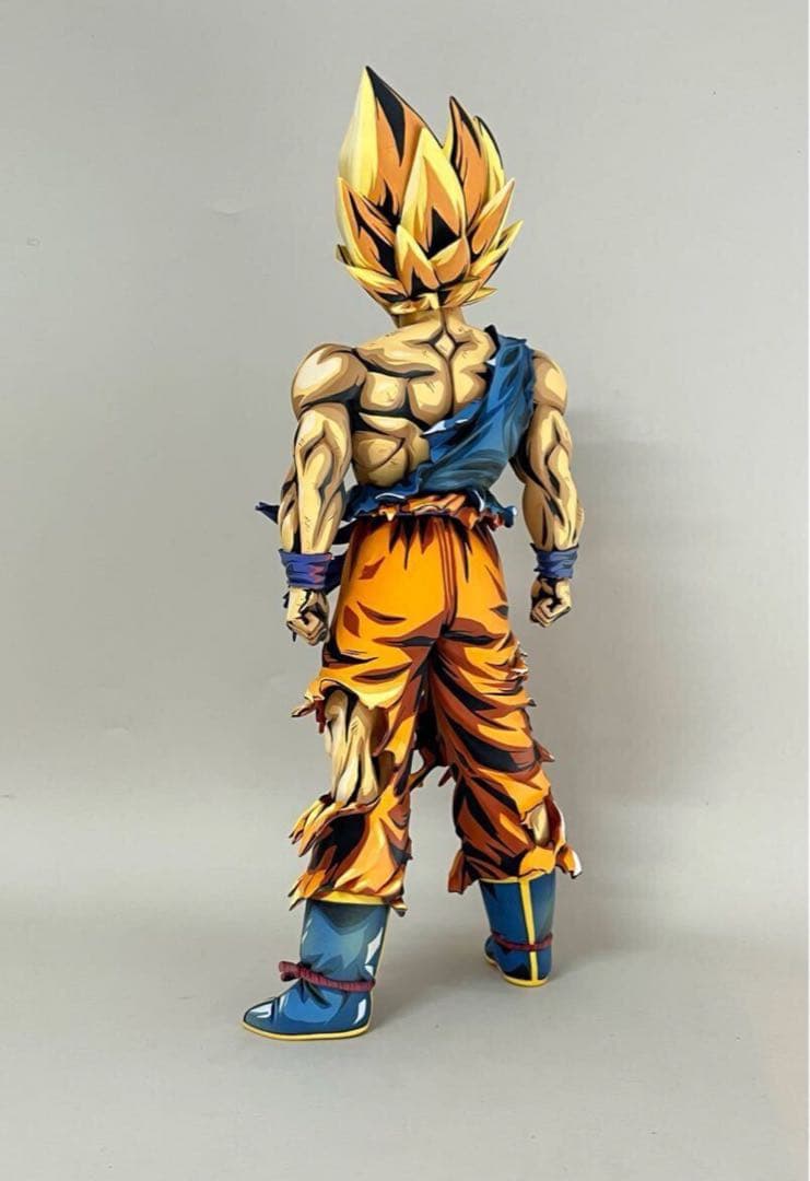 ドラゴンボールフィギュア　SMSP孫悟空　スーパーサイヤ人　二次元彩色リペイント