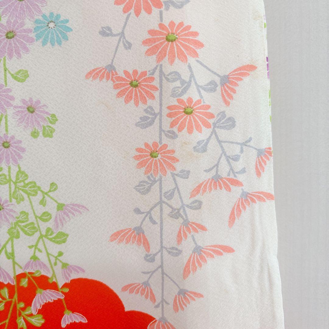 七五三　3歳　アンティーク　着物　被布　セット　草履　長襦袢　女の子　子供着物