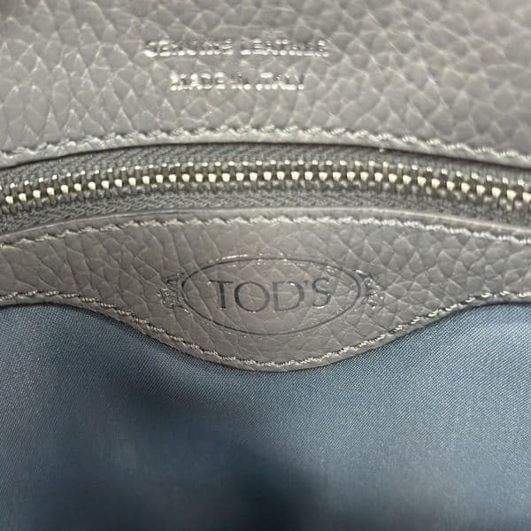 トッズ TOD’S ハンドバッグ ダブルT グレー 美品