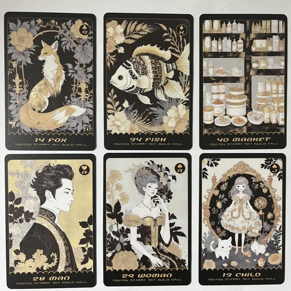 【正規品ルノルマンカード】美麗✨海外インディーズ✨シックで上品な色彩のデッキ