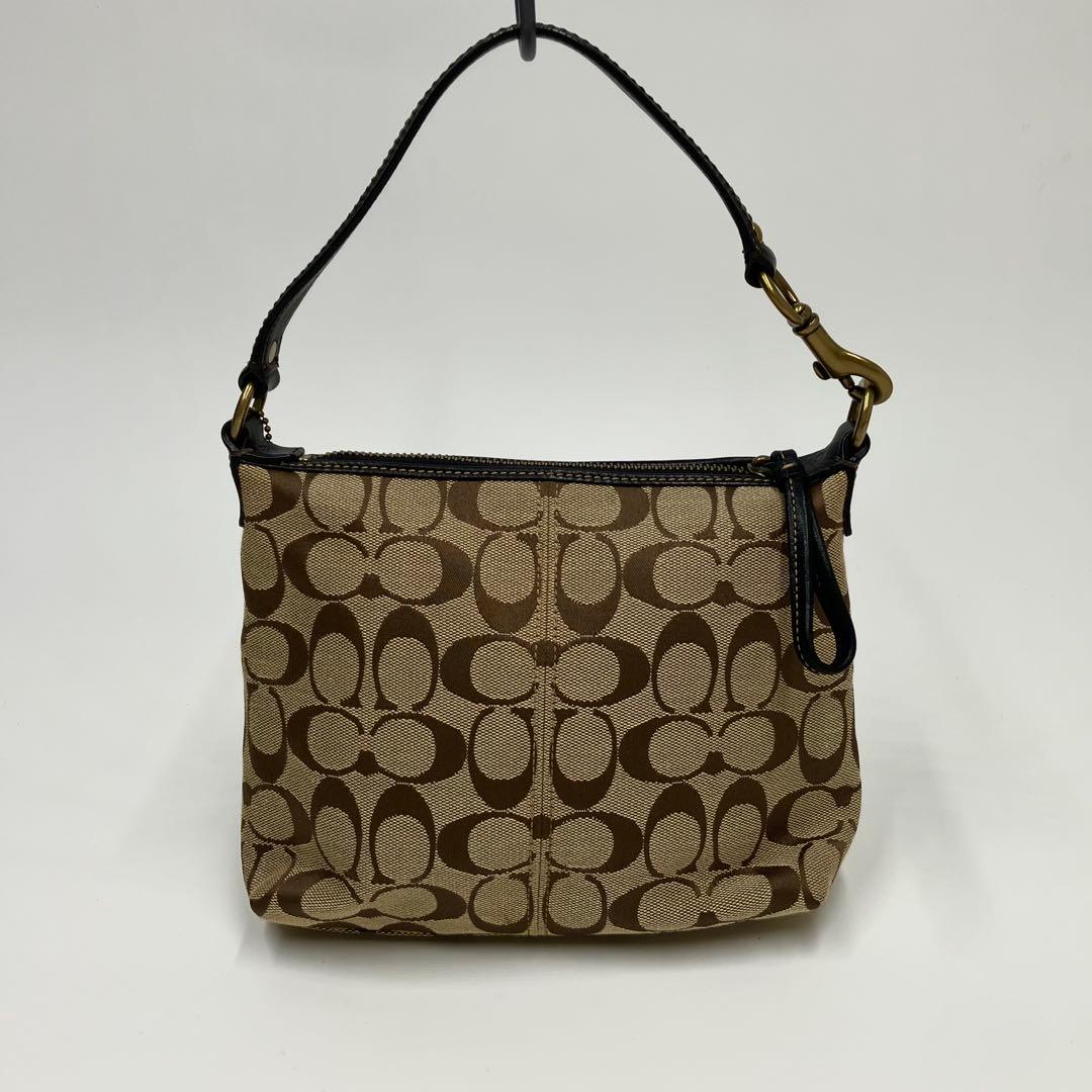 【美品】コーチ レガシー シグネチャー ショルダー バッグ レザー ターンロック