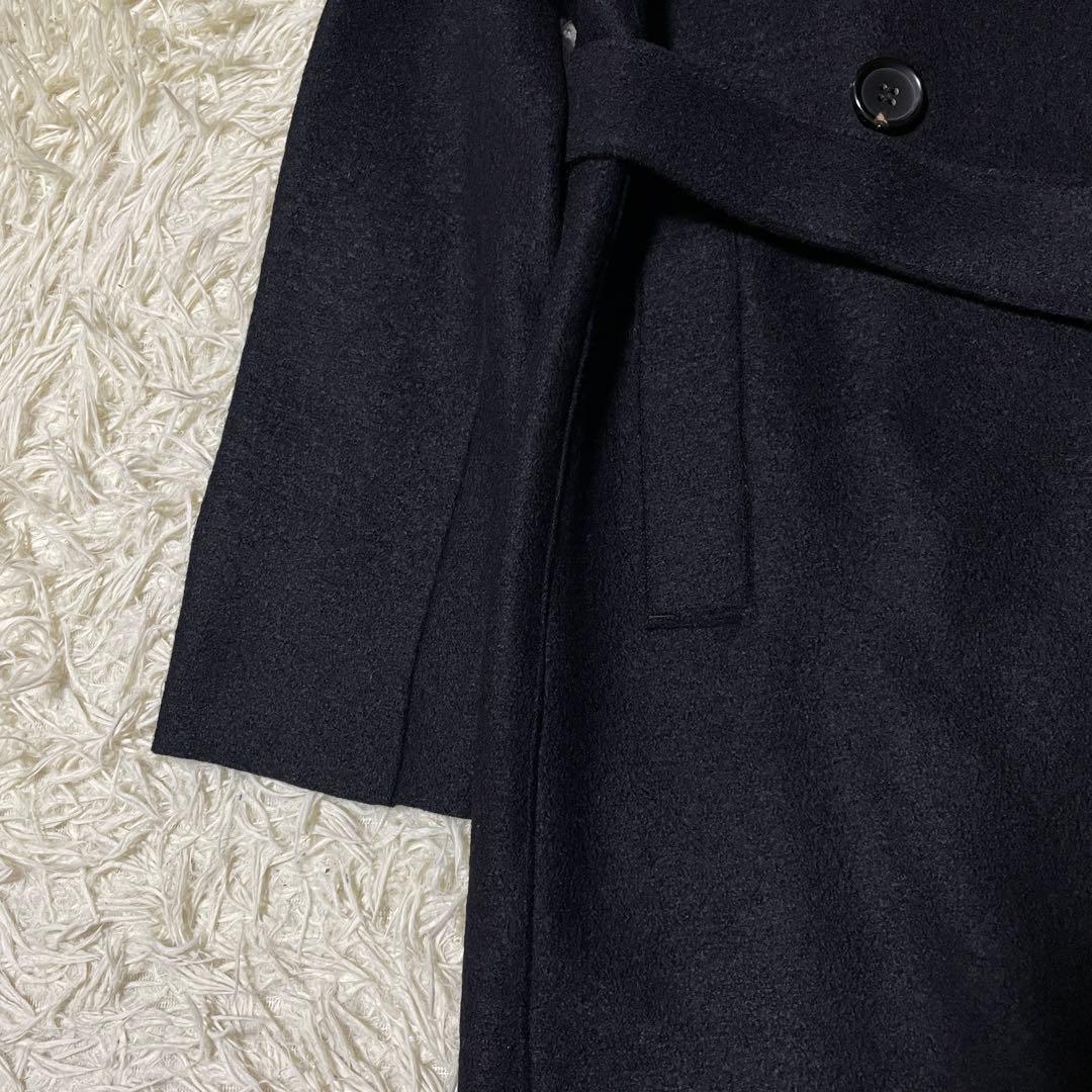 【未使用品】23区 moessmer ダブル チェスターコート ネイビー 38