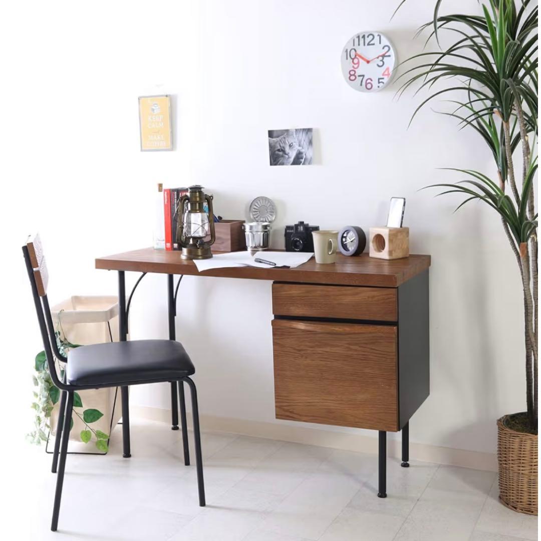 【11/13まで】ワークデスク/ダークブラウン（幅110cm×奥行45cm）