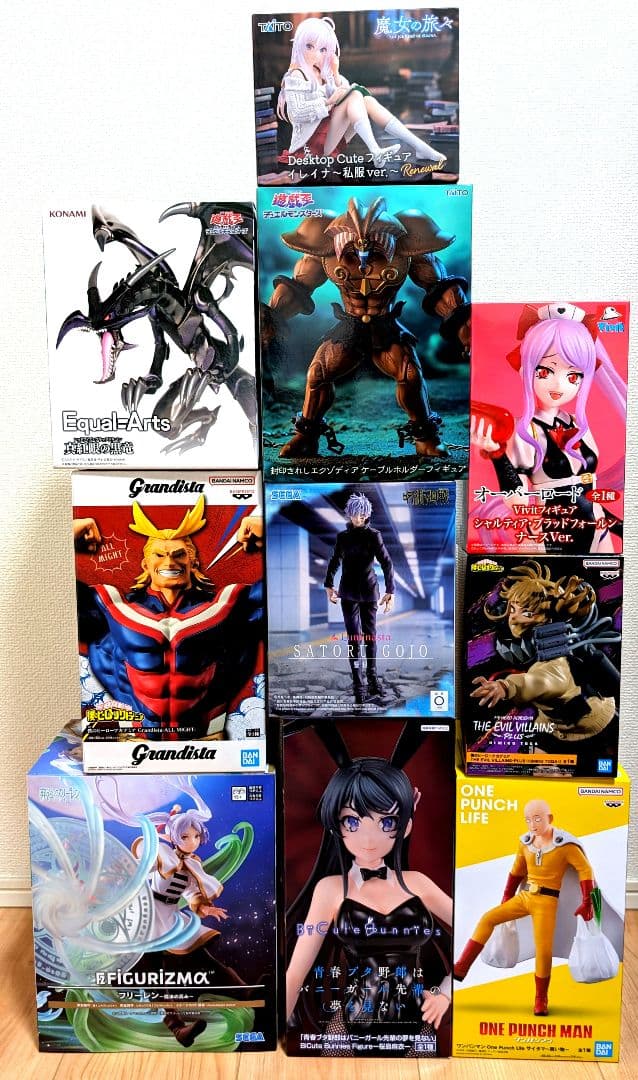 【フリーレン/アルベド/遊戯王/トガちゃん他】プライズ10体セットまとめ売り