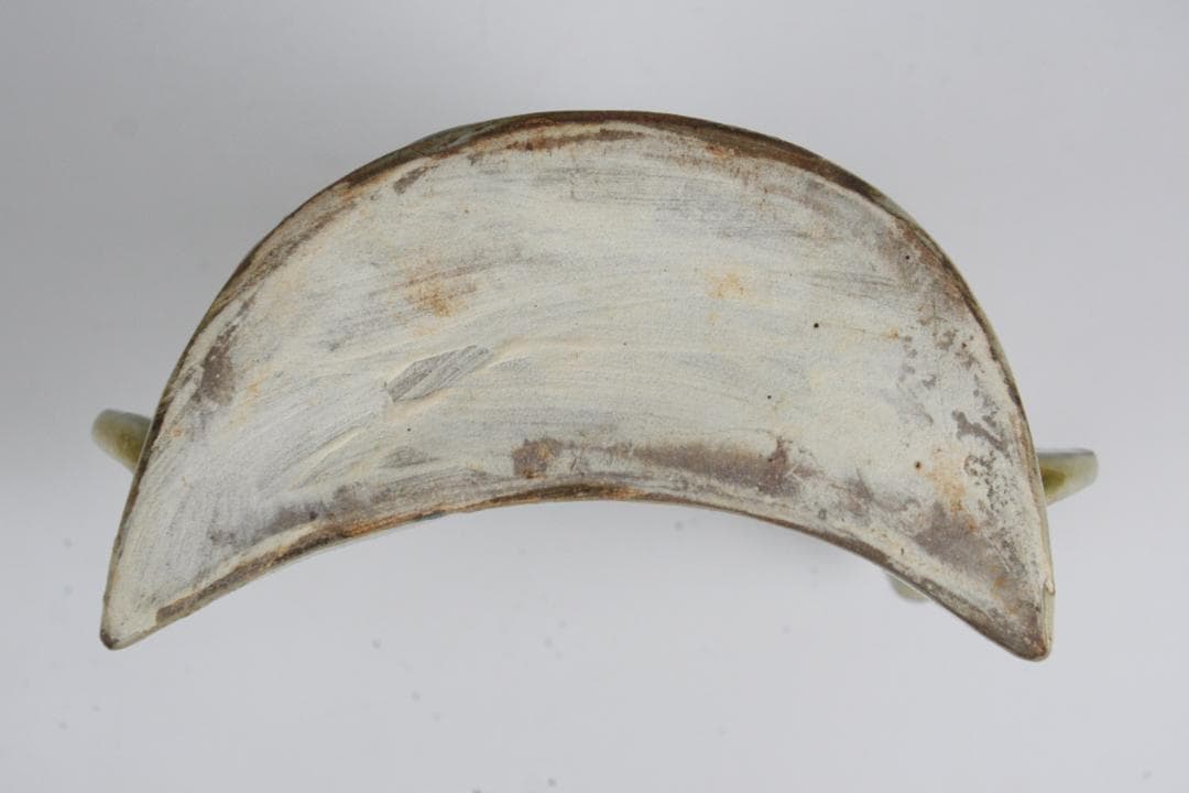 壺屋焼 人間国宝 金城次郎 作 魚文抱瓶（中）