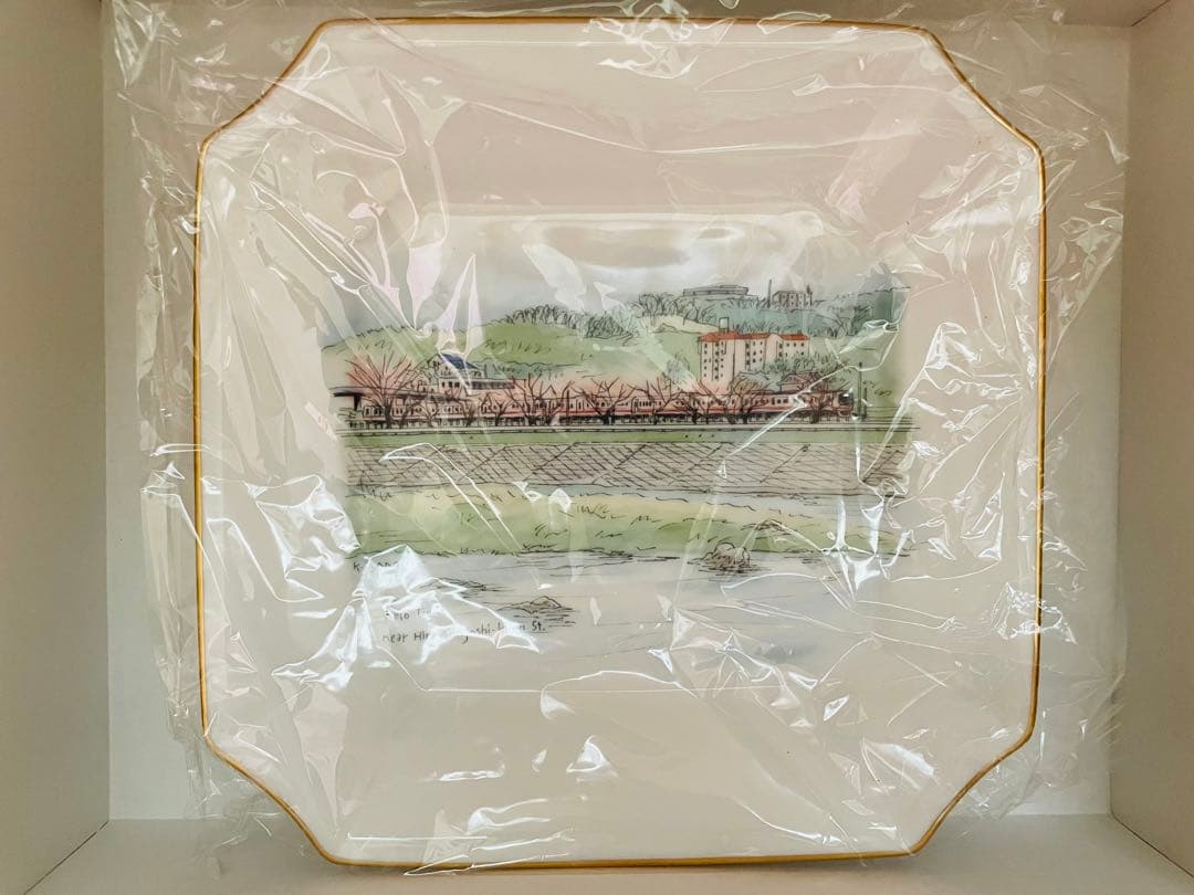 ６枚セット　絵皿　京王電鉄　京王線　電車　電鉄　鉄道　東京　風景　磯田和一