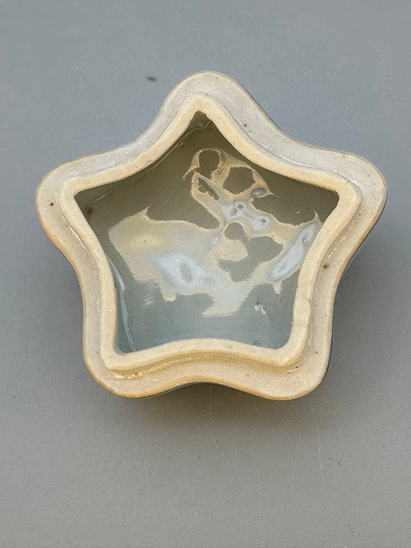 茶道具　香合　高橋道八　染付桔梗